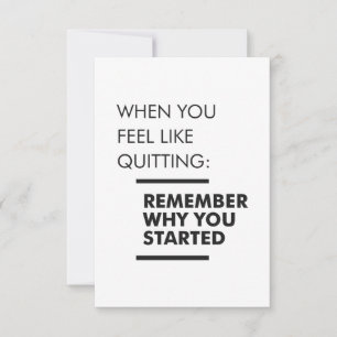 Cartons Réponse Rappelez-vous pourquoi vous avez commencé - Exerci