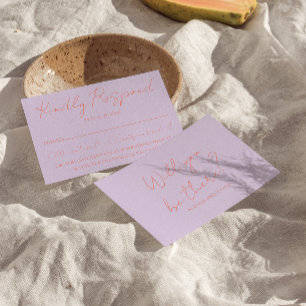 Cartons Réponse Retro Funky coloré Pastel Whimsical Mariage