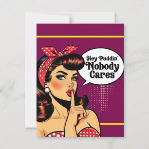 Cartons Réponse Retro Pinup_ Hey Pudding