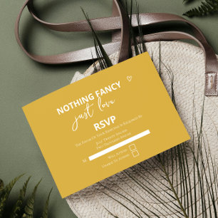 Cartons Réponse Rien De Fancy Just Love Retro Mariage coloré