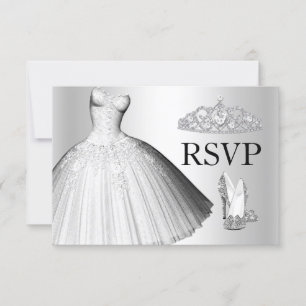 Cartons Réponse Robe Parties scintillant étincelante & talons Quin