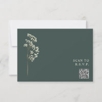 Russe Emerald Gypsophila QR Code Mariage