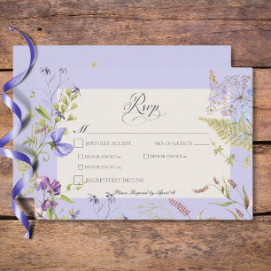 Cartons Réponse Russe Lavande & Sage Fleur sauvage Sage Dîner