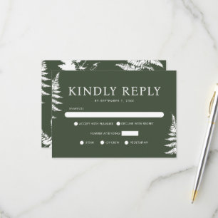 Cartons Réponse Rustic Watercolor Wild Mariage Répondre Kindly