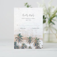 Rustique Palm Tree Beach Destination Mariage