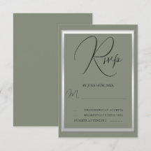 Sage et Mariage argenté sophistiqués