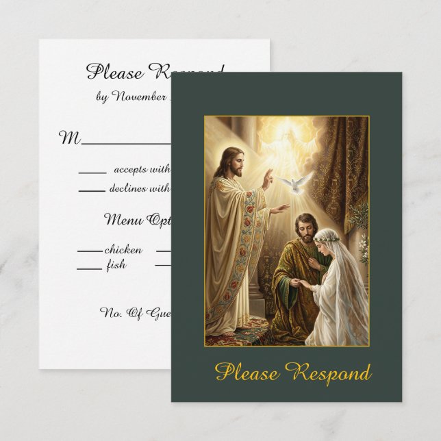 Cartons Réponse Sainte Trinité (Devant / Derrière)