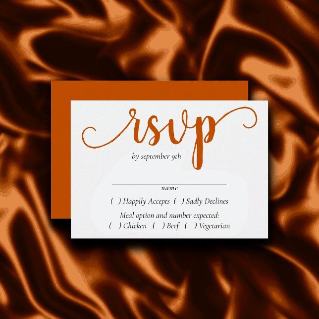 Cartons Réponse Script d'automne simple | Choix de l'arbre orange  (Créateur téléchargé)