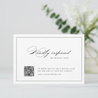 Script d'élégance classique mariage de code QR sim