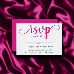 Cartons Réponse Script rose chaud simple   Arbre Magenta Flourissa