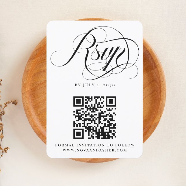 Cartons Réponse Script simple élégant Code QR moderne (Créateur téléchargé)