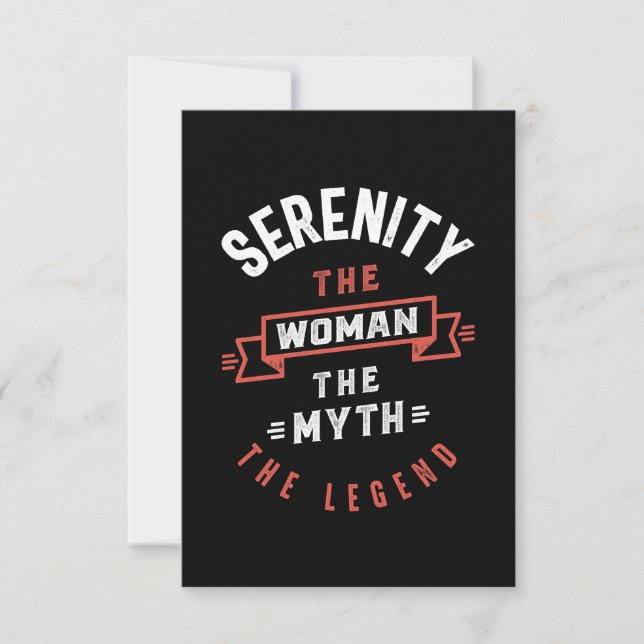 Cartons Réponse Sérénité la femme le mythe la légende (Devant)