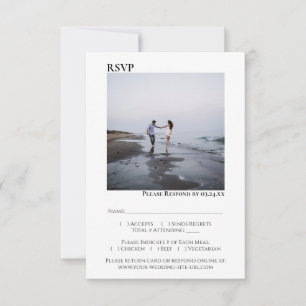 Cartons Réponse Simple moderne minimaliste Mariage photo Artsy