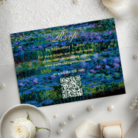 Site Web de Mariage QR Fleurs de Nénuphar Tons de