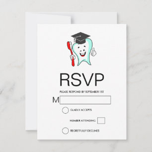 Cartons Réponse Soins Dentaires Dent Heureuse avec Remise de Diplô