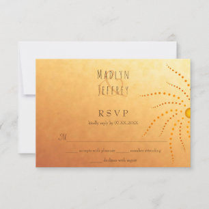 Cartons Réponse Sunset ombre soleil points mandala mariage