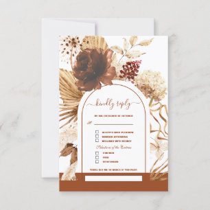 Cartons Réponse Terracotta Arch Pampas Grass Song Demander Mariage