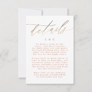 Cartons Réponse Terracotta Dusty Orange Elegant Boho Mariage Or