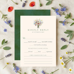 Cartons Réponse The Wildflower Meadow Wedding Suite -