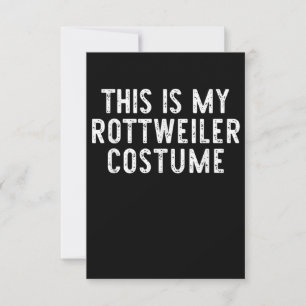 Cartons Réponse This Is My Rottweiler Dog Costume Halloween Lazy