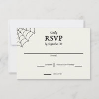 Toiles d'araignées Noir et Blanc Mariage gothique 