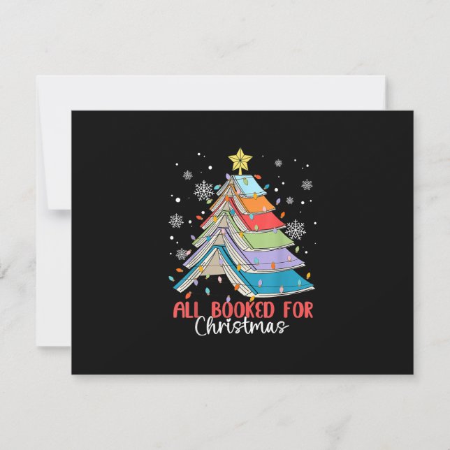 Cartons Réponse Tous Réservés Pour Noël Livre Arbre de Noël Lumièr (Devant)