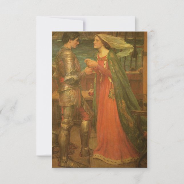 Cartons Réponse Tristan et Isolde par JW Waterhouse Mariage (Devant)