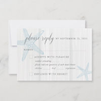 Tropical Beach Starfish Rustic Blue Meal Choice
