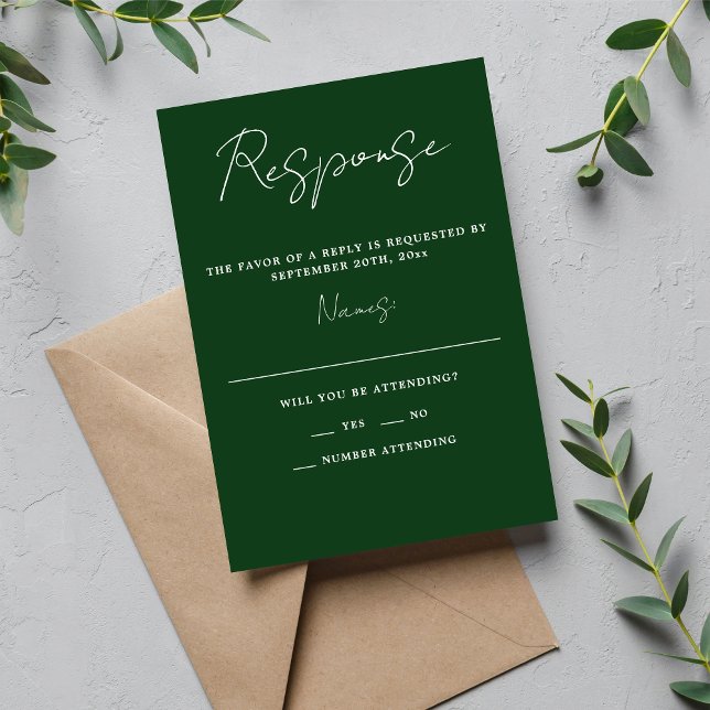 Cartons Réponse True Simplicity 3 Script Minimal Mariage À feuilla (Créateur téléchargé)