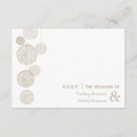 Twine Globes Mariage R.S.V.P.