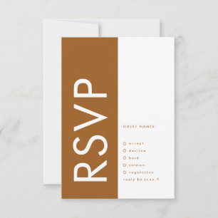 Cartons Réponse Ultra Terracotta Gras Gros Monogramme Bronze Maria