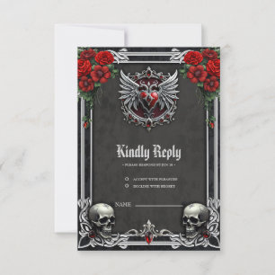 Cartons Réponse Une symbiose gothique, un hert élégant et des crân