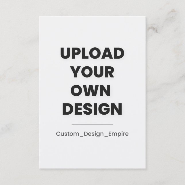 Cartons Réponse Upload Your Own Design Here | Custom (Devant)