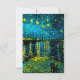 Cartons Réponse Van Gogh Nuit étoilée sur le Rhône