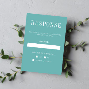 Cartons Réponse Véritable simplicité 6 Caraïbes minimaliste Mariag