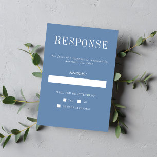Cartons Réponse Véritable simplicité 6 Denim Minimaliste Mariage
