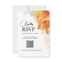 Verona Sunset Watercolor Floral QRcode Mariage
