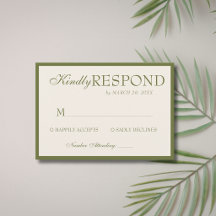 Vert olive Crème Ancien Argent Mariage Luxe Classi