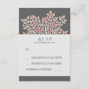 Cartons Réponse vieilles branches d'arbre élégantes grises