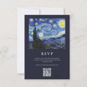 Cartons Réponse Vincent Van Gogh Mariage de nuit Starry