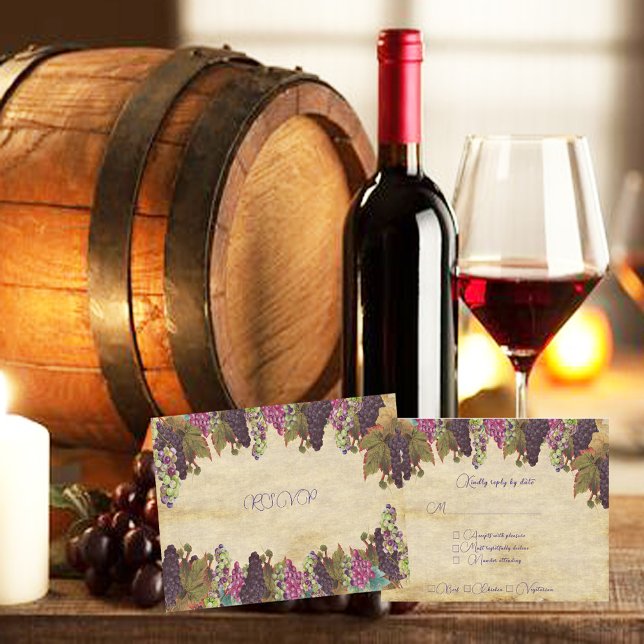 Cartons Réponse Vins de raisin Arrière - plan de papier rustique (Créateur téléchargé)