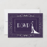 Vintage Classic Gatsby Style nouveau RSVP2 Manuela