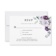 Violet foncé, Peine de lavande, Floral Rose blanch