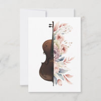 Violon aux fleurs.