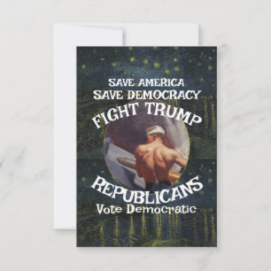 Cartons Réponse Vote MAGAT Politique Parti Républicain Patriotique