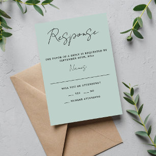 Cartons Réponse Vrai Simplicité 3 Script Minimal Mariage en verre 