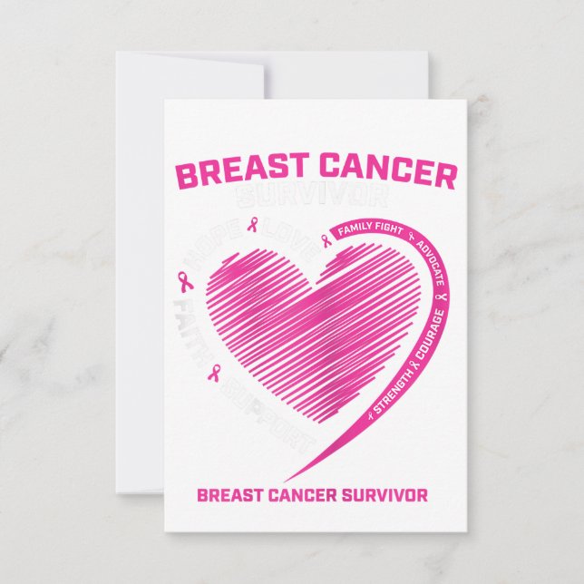 Cartons Réponse Womens Pink Breast Cancer Survivor Gifts Women Mom (Devant)