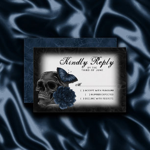 Cartons Réponse Zodiaque magic Dark Navy Blue Gothic Skull