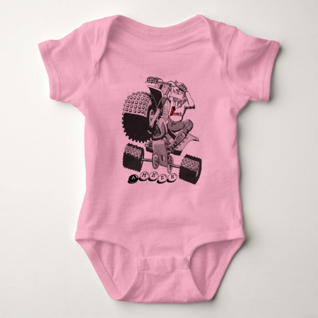 cartoon3, Amber Baby Bodysuit (Front)