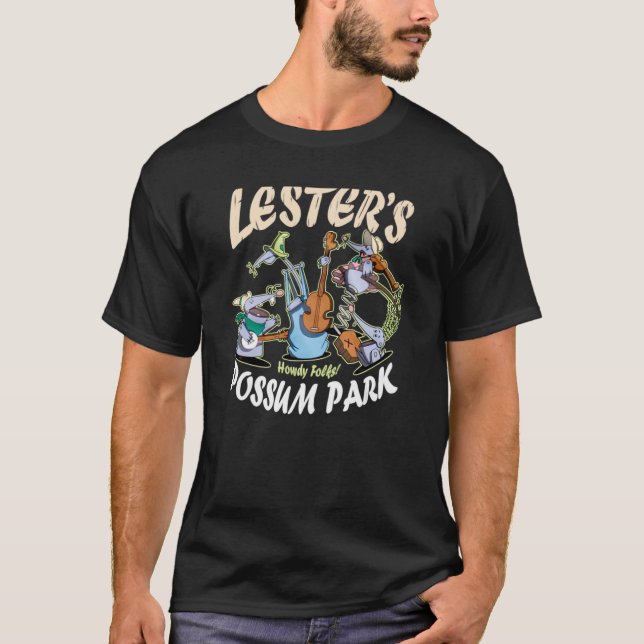 Cartoon-A-Goofy-Movie-Lester's-Possum-Park--Navy  T-Shirt (Front)